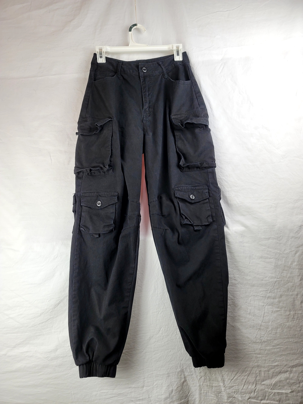 American Bazi Black Cargo Joggers